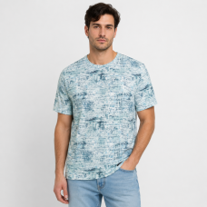 Футболка чоловіча Red-Down 6XL-9XL марлевка - великі розміри, повномірна посадка, 6XL, Білий із зеленим