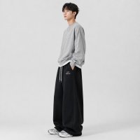 Штани спортивні GMWL для хлопчика підлітка baggy широкі 10-17 років,Чорний, 152