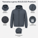 Куртка демисезонная M.a.d.i.s.s. мужская больших размеров с капюшоном,Графит, 9XL