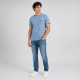 Футболка чоловіча Red-Down 2XL-5XL - великі розміри, 95% бавовна 5% еластан,XXXL,Пильно-блакитний