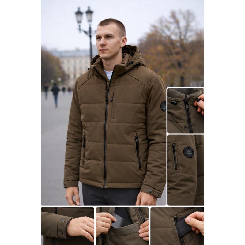 Куртка чоловіча Myst демісезон S-3XL арт.2621, Мокко, S