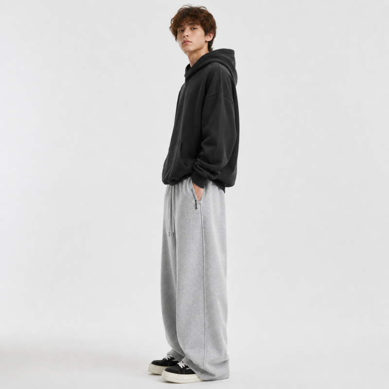 Спортивні штани GMWL для хлопчика 10-17 років baggy широкі підліткові,Світло-сірий, 164