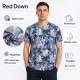 Футболка чоловіча Red Down марлевка швидкосохнуча з принтом L-3XL,XXL,Сірий з бірюзовим