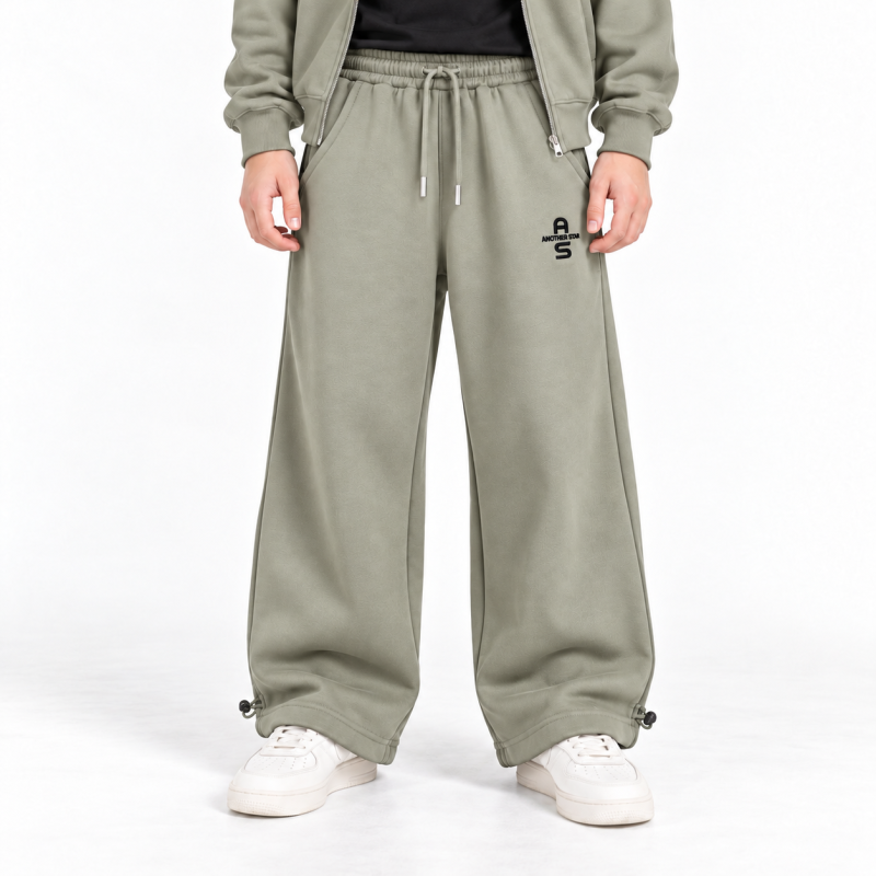 Теплый костюм Alder для мальчика с худи и брюками Baggy,Оливковый 146