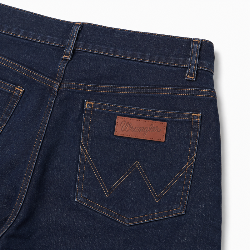 Джинсы мужские Wrangler Regular прямые 100% коттон,31  Темно-синий