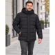 Мужская куртка еврозима SAZ больших размеров с капюшоном,5XL, Черный