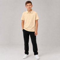 Футболка поло SOOW для мальчика 12-18 лет 100% хлопок,Песочный,170