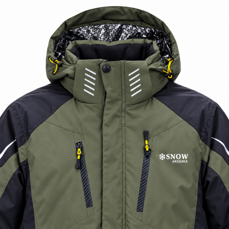 Термокуртка зимняя Snow мужская M-3XL мембранная Omni-Heat,M, Хаки