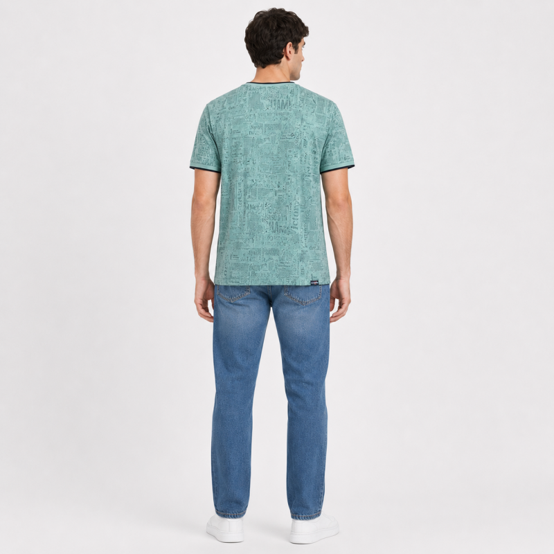 Футболка чоловіча Red-Down 2XL-5XL - великі розміри, 95% бавовна 5% еластан,5XL,Оливковий хакі