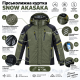 Термокуртка зимняя Snow мужская M-3XL мембранная Omni-Heat,XL, Хаки