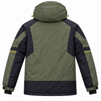 Термокуртка зимняя Snow мужская M-3XL мембранная Omni-Heat,XXL, Хаки