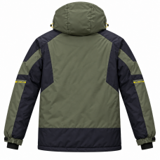 Термокуртка зимняя Snow мужская M-3XL мембранная Omni-Heat,XXL, Хаки
