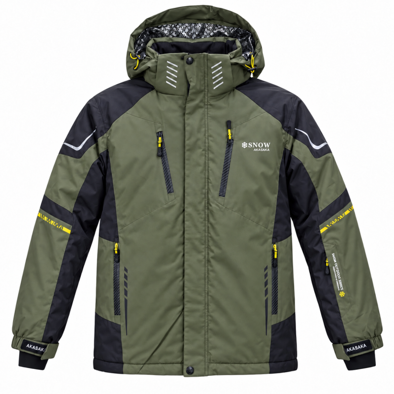 Термокуртка зимняя Snow мужская M-3XL мембранная Omni-Heat,XXL, Хаки