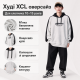 Худі XCL оверсайз для хлопчика 10-15 років зі смугою,Сірий, 164