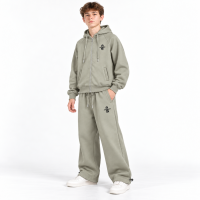Теплый костюм Alder для мальчика с худи и брюками Baggy,Оливковый 152