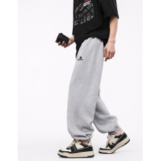Штани спортивні XIN.QD джогери baggy для хлопчика 10-15 років широкі з манжетом,Сірий, 158