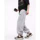 Штани спортивні XIN.QD джогери baggy для хлопчика 10-15 років широкі з манжетом,Сірий, 158