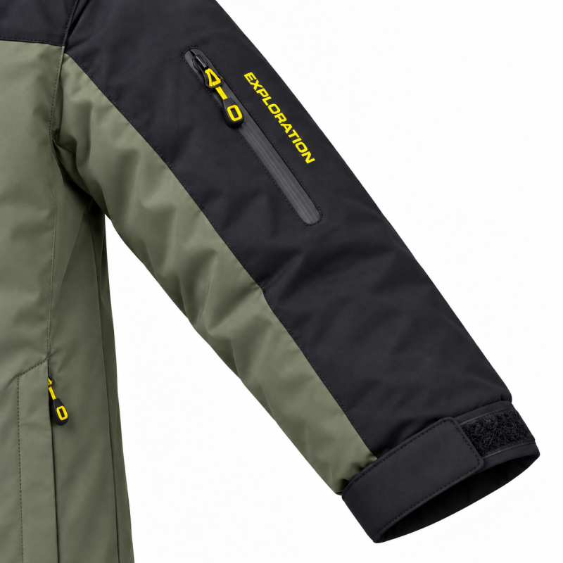 Термокуртка зимняя Audsa мужская M-3XL мембранная Omni-Heat,XL, Хаки