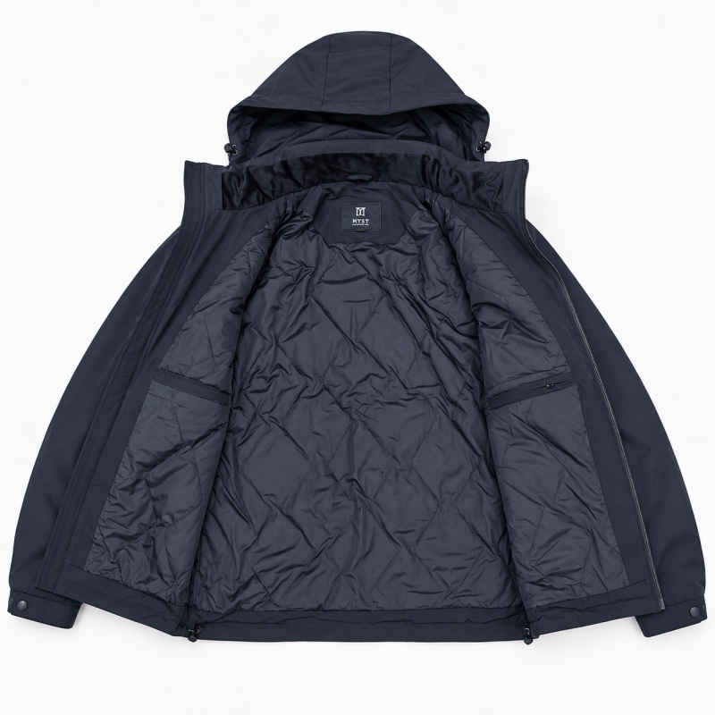 Куртка мужская Myst демисезонная 3XL-8XL непромокаемая,Темно-синий, 7XL