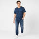 Футболка чоловіча Red-Down 2XL-5XL - великі розміри, 95% бавовна 5% еластан, 4XL, Темно-синій