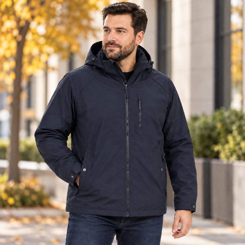 Куртка мужская Myst демисезонная 3XL-8XL непромокаемая,Темно-синий, 5XL
