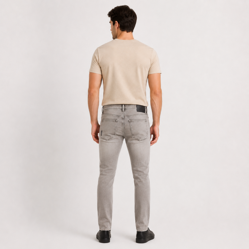 Чоловічі джинси CDEVOIR slim fit звужені, 30 Світло-сірий