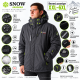Термокуртка Snow мужская XXL-6XL зимняя мембранная Omni-Heat,XXXL, Серый