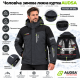 Куртка термо зимняя Audsa мужская M-3XL лыжная,Графит,L