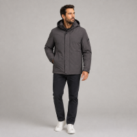 Куртка демисезонная M.a.d.i.s.s. мужская M-4XL на подкладке,Коричневый, XXXL