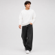 Чоловічі джинси baggy John Lucca широкі прямі streetwear оверсайз із щільного деніму 100% бавовна, 31 Чорний