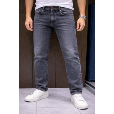 Джинси чоловічі Franco Lucci великі розміри 33-42 стрейч класичні прямі денім Графітовий вінтаж