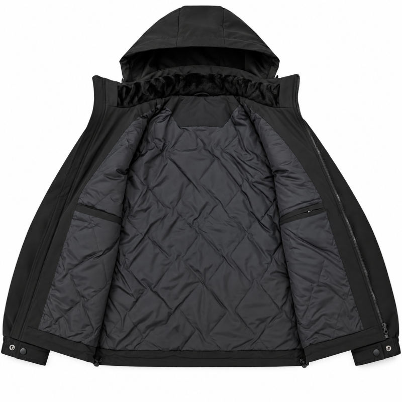 Куртка мужская Myst демисезонная 3XL-8XL непромокаемая,Черный, 4XL