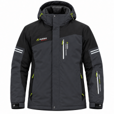 Куртка термо зимняя Audsa мужская M-3XL лыжная,Графит,XL