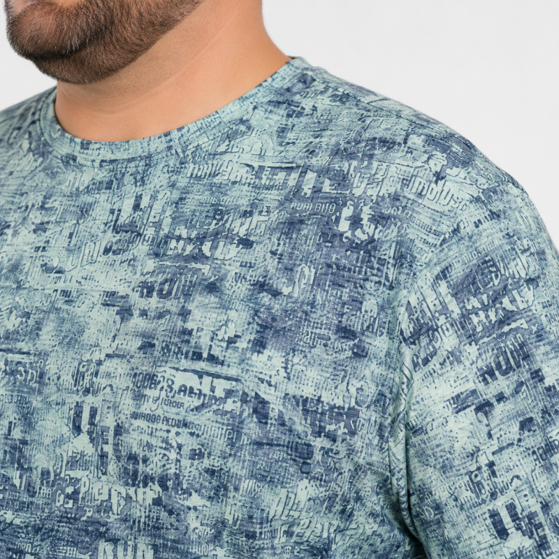 Чоловічі футболки Red-Down великих розмірів 6XL-9XL — марлевка, вільний крій, 8XL, Зелений