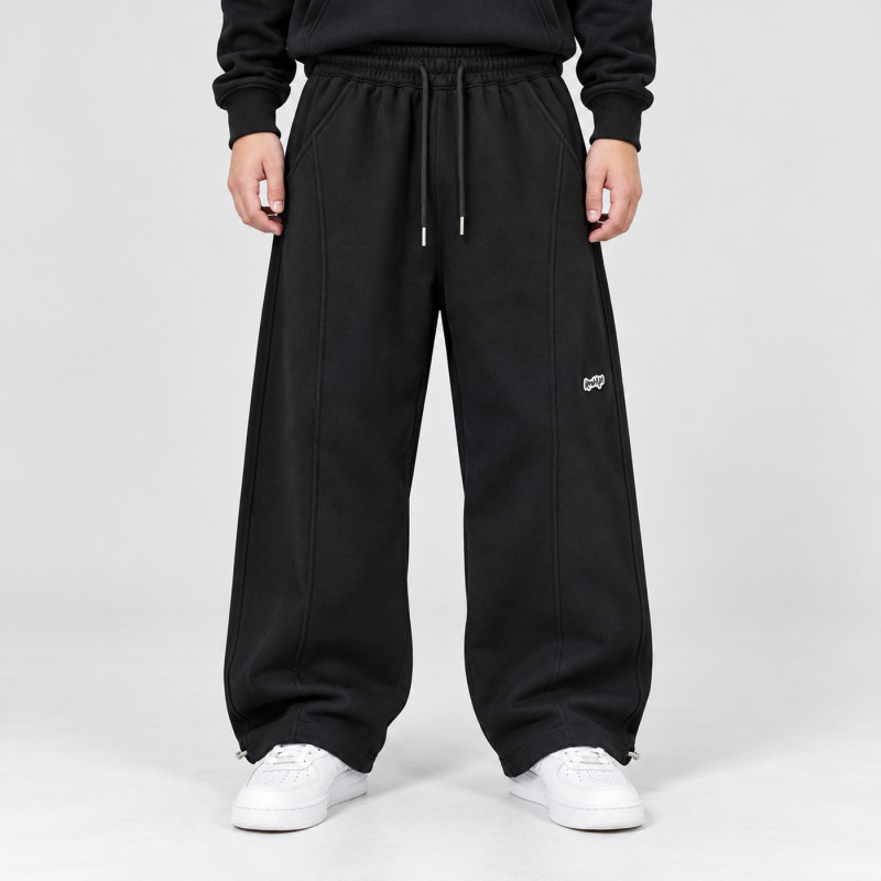 Теплые штаны GMWL для мальчика широкие Baggy,Черный, 160