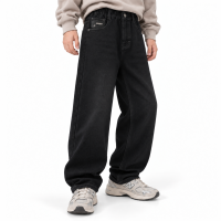Теплые джинсы Annabeier Mom Wide для мальчика,Черный 164