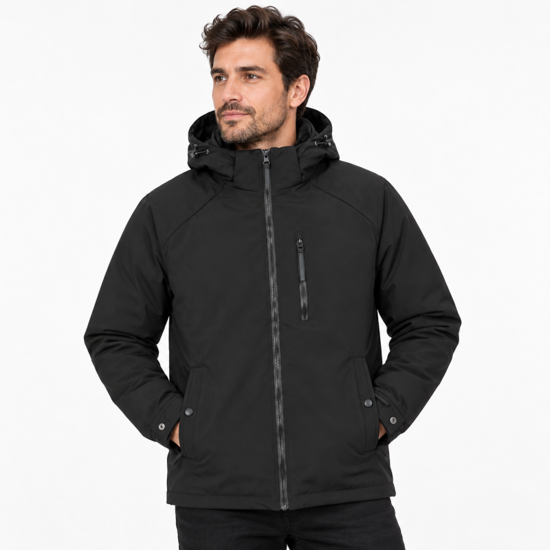Куртка мужская Myst демисезонная 3XL-8XL непромокаемая,Черный, 6XL
