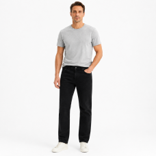 Джинси чоловічі Franco Lucci літні тонкі - 98% бавовна, 2% лайкра, 36 Чорний