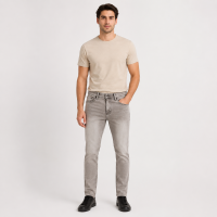 Чоловічі джинси CDEVOIR slim fit звужені, 32 Світло-сірий