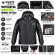 Термокуртка зимняя Snow мужская M-3XL мембранная Omni-Heat,XXXL, Графит