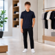 Футболка поло SOOW для мальчика 12-18 лет 100% хлопок,Темно-синий,158