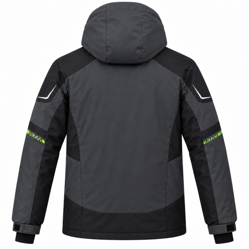 Термокуртка зимняя Snow мужская M-3XL мембранная Omni-Heat,XL, Графит