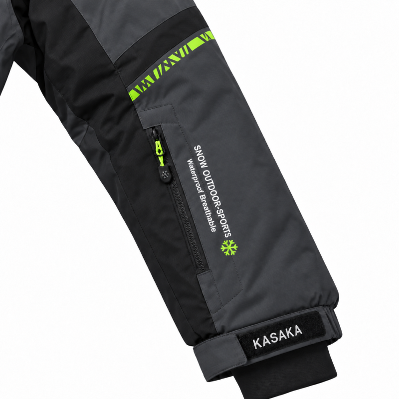 Термокуртка зимняя Snow мужская M-3XL мембранная Omni-Heat,XL, Графит