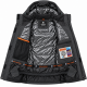 Термокуртка зимняя Snow мужская M-3XL мембранная Omni-Heat,XL, Графит