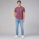 Футболка чоловіча Red-Down 2XL-5XL - великі розміри, 95% бавовна 5% еластан,XXL,Бордовий