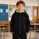 Костюм спортивный Happy House для мальчика 8-16 лет с карго карманом и свитшотом в подарок, Черный 122-128