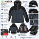 Термокуртка зимняя Audsa мужская M-3XL мембранная Omni-Heat,XXXL, Графит