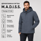 Куртка демисезонная M.a.d.i.s.s. мужская M-4XL на подкладке,Графитовый хаки, L