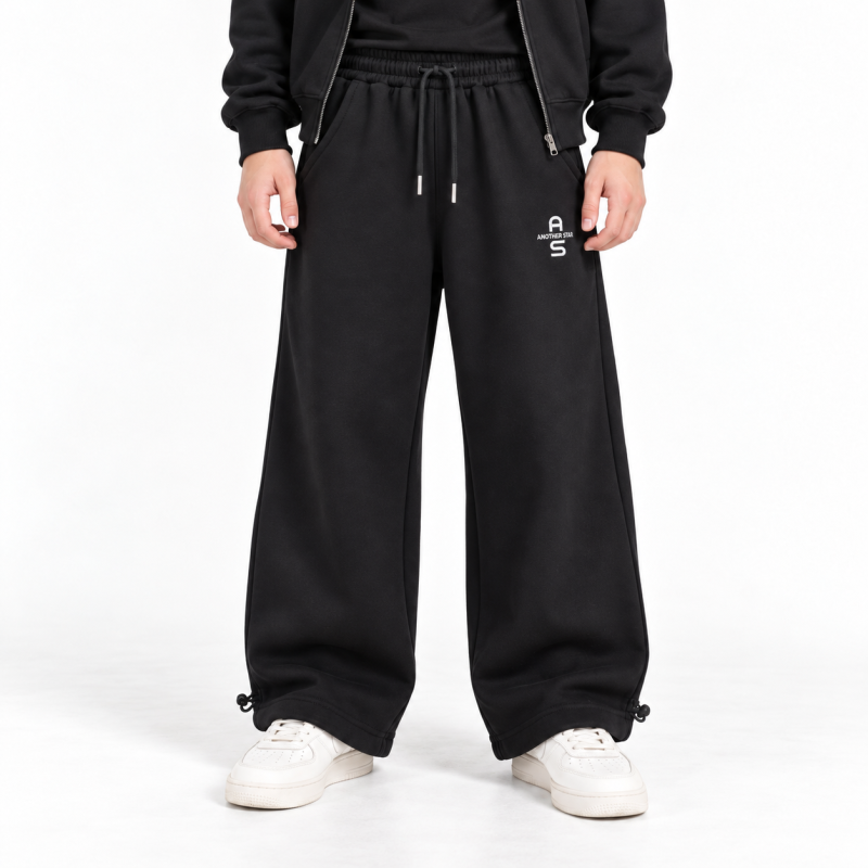 Теплый костюм Alder для мальчика с худи и брюками Baggy,Черный 134