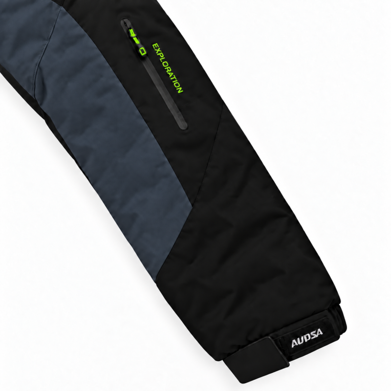 Термокуртка зимняя Audsa мужская M-3XL мембранная Omni-Heat,XL, Графит